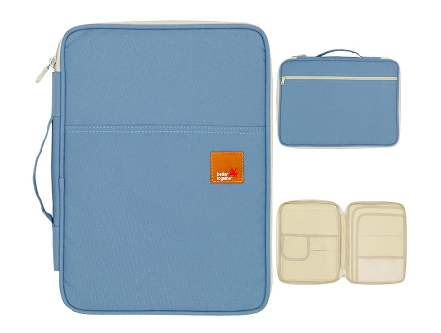 Mygreen Universal Travel Gear Organizer/Electronics Accessories Bag/Document File Bag (Large, Light Blue)