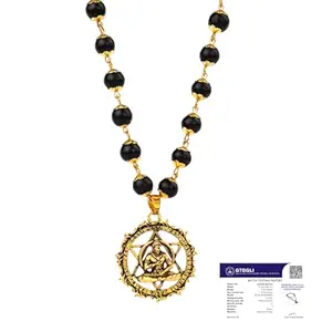 Astrotalk Karungali Malai with Hanuman Kavach Pendant | Karungali Mala Original 54 Beads | Blessings of Lord Hanuman & Murugan | Divine Mala for Protection & Strength | Gift for Man & Woman