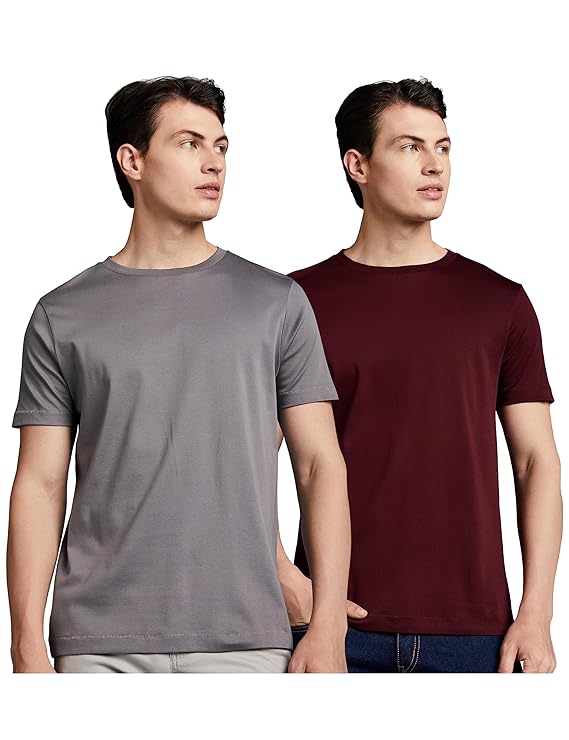 Symbol Premium Men's Polyester Blend Regular Fit Super Soft Round Neck Solid T-Shirt
