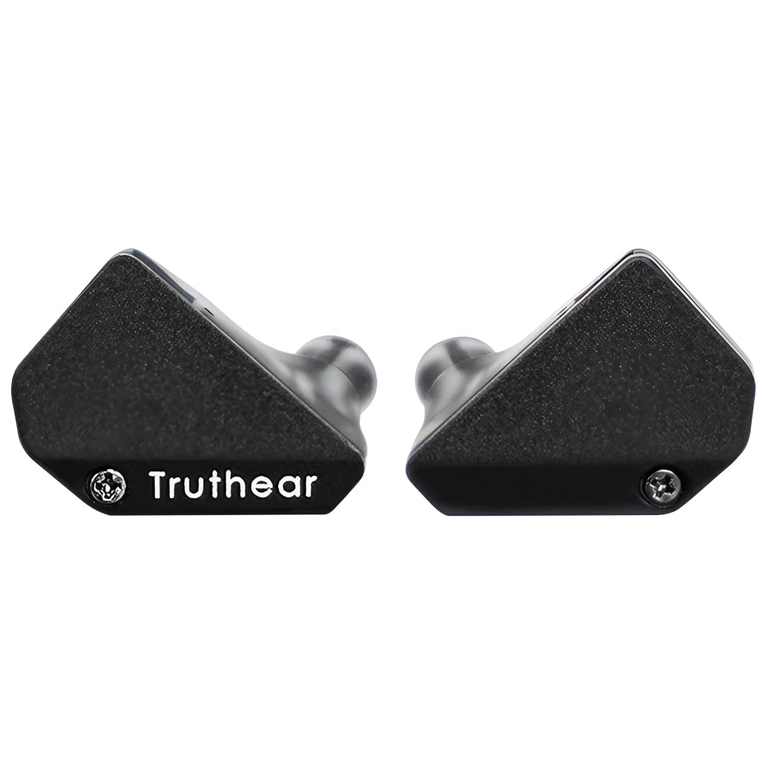 TRUTHEAR Hexa 1DD+3BA Hybird In Ear Wired Headphones Gaming Earbud HiFi IEM Earphone with 0.78mm 2pin Cable,Black
