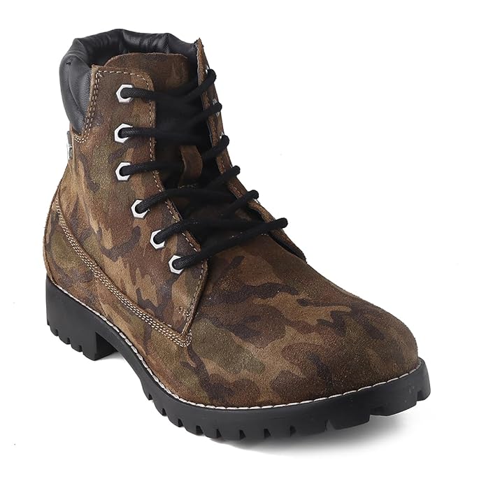 Red Chief Leather Casual Boots for Men