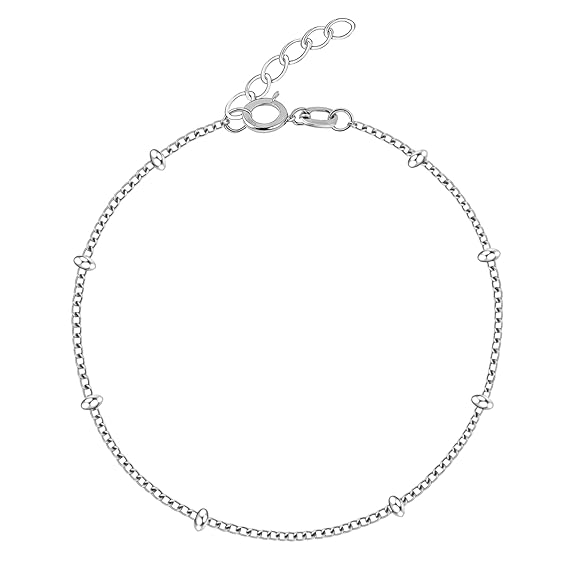 HighSpark 925 Sterling Silver Bracelet | Circle of Life Bracelet | Minimal & Elegant Bracelet for Women & Girls | Lovely Gift