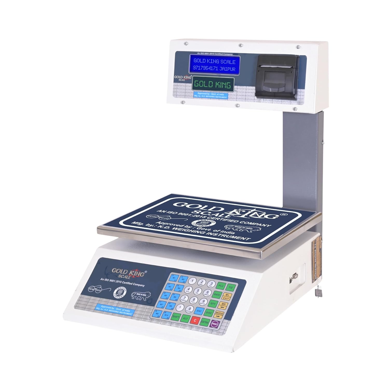 Weight Machine – Advanced 30kg Capacity, Multipurpose Weighing Machine, Price Computing, and Receipt Printing | Ideal for Sweet Shops, Vegetable Shops, and Industries