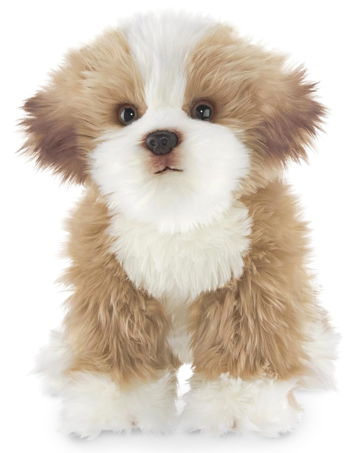 Bearington Dog Stuffed Animal - 13" Realistic Dog Plush Maltipoo Murphy - Cute Plushies for Kids Boys & Girls