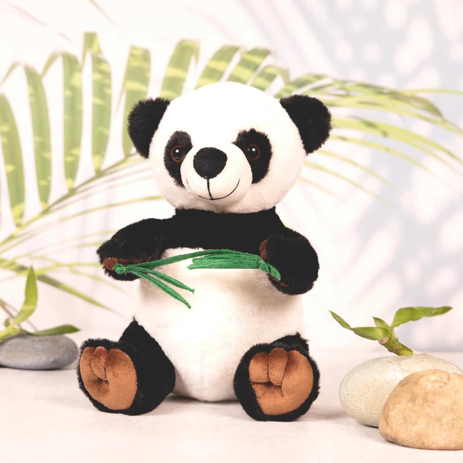 Mirada Glitter Eye Panda Soft Toy – 22cm | Cute Black & White Plush Stuffed Animal for Kids, Boys & Girls | Super Soft Cuddly Panda Toy Room Décor Plushie