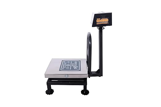Digital Weighing Scale – 100kg Capacity | 10g Accuracy | Front & Back LED Display | 300×300mm Stainless Steel Platform | Heavy-Duty Bench Scale for Shops, Industries & Warehouses