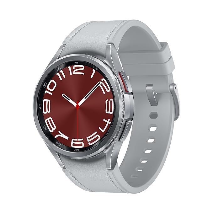 Samsung Galaxy Watch6 Classic (Smartchoice) (Silver, 43mm) | Rotating Bezel | LTE | Monitor BP and ECG | Track Sleep and Health | Upto 40hrs Charge with Fast Charging | Galaxy Ecosystem | IP68