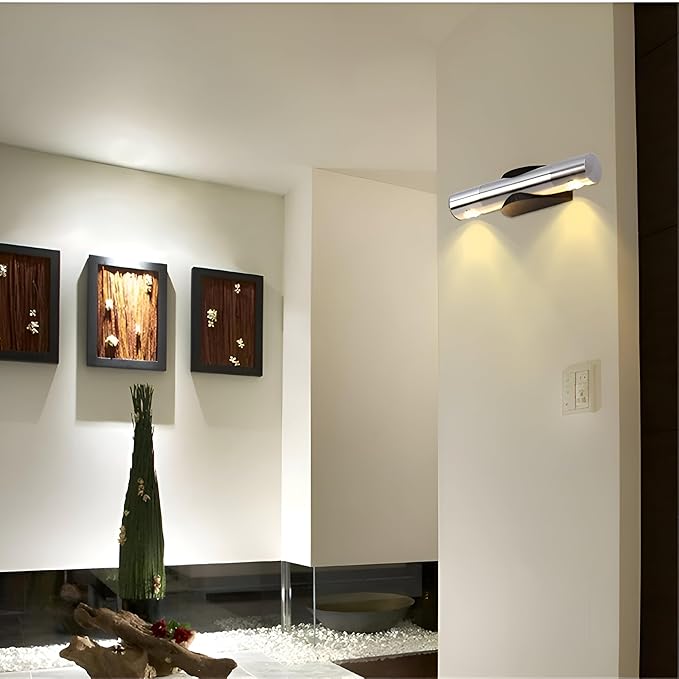 Smartway® 15W Rotatable LED Wall Lamp | 360° Adjustable Modern Wall Light | Warm White | Decorative Light for Living Room, Bedroom, Bedside & Home Décor