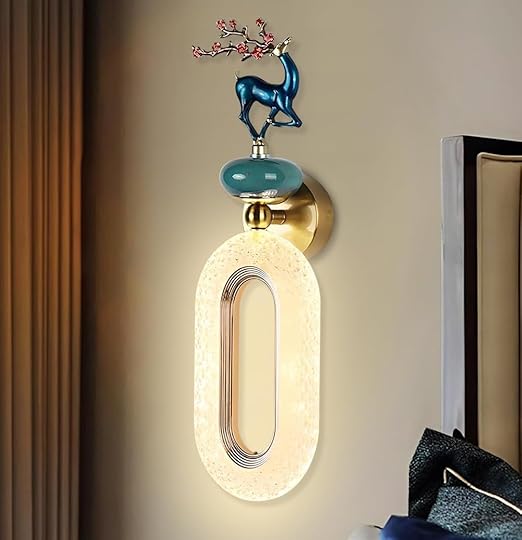 Smartway® Scribble Crystal 8 Watt LED Wall Lamp | Modern Gold Wall Light for Living Room & Bedroom | Crystal Design with 3 Light Modes | Premium Home Decor | 1-Year Warranty