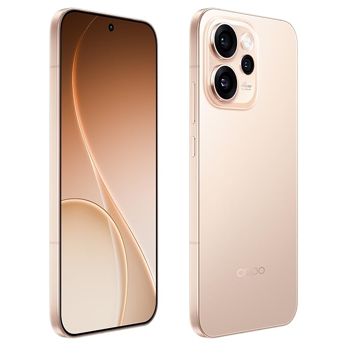 OPPO Reno15 Pro 5G Smartphone 12+512GB Gold, 6.7-inch 120Hz AMOLED with Corning Gorilla Glass, 6500mAh Battery, 80W Fast Charging, 50MP & 200MP Triple Camera, MediaTek Dimensity 8450 Platform, IP69