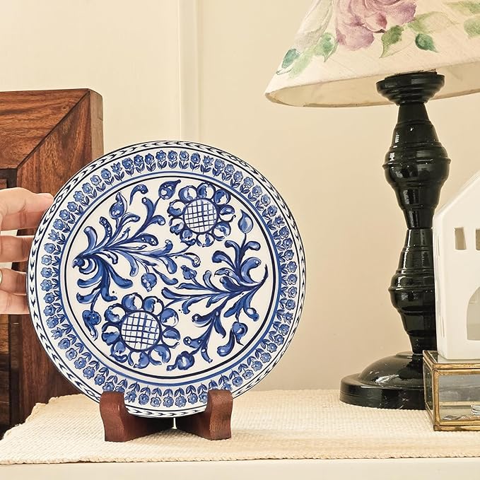 RITUALISTIC Holland Single Wall Plate for Home Decoration with 10 Inch Stand | Wall Art for Living Room, Bedroom | Aesthetic Room Decor Items | Wall Hanging Showpiece | Home Decor Gift Item