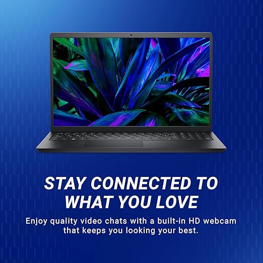 Dell 15 (Previously Inspiron) Laptop, 14th Gen Intel Core i3/Core 3 100U Processor, 8GB DDR4, 512 SSD, 15.6" FHD 120Hz IPS 250 nit Display, Win 11 + Office H&S 2024, Carbon Black, Thin & Light 1.63Kg