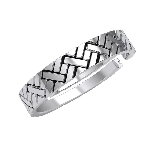 Clara Pure 925 Sterling Silver Oxidised Cross Men Ring |Size Adjustable | Gift for Men & Boys