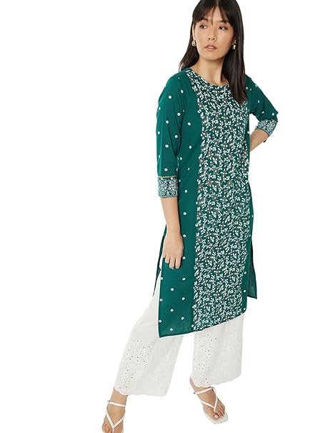 Max Women's Cotton Regular Fit Casual Kurta