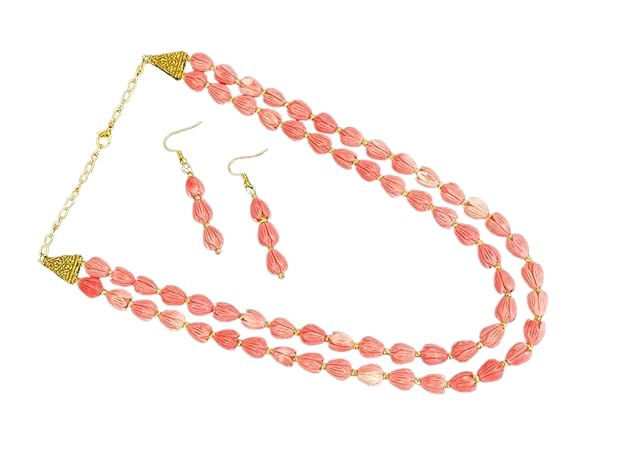 Flower Buds Designer Stunning Necklace Set With Matching Earring For Women Gift For Her Women's Jewelry