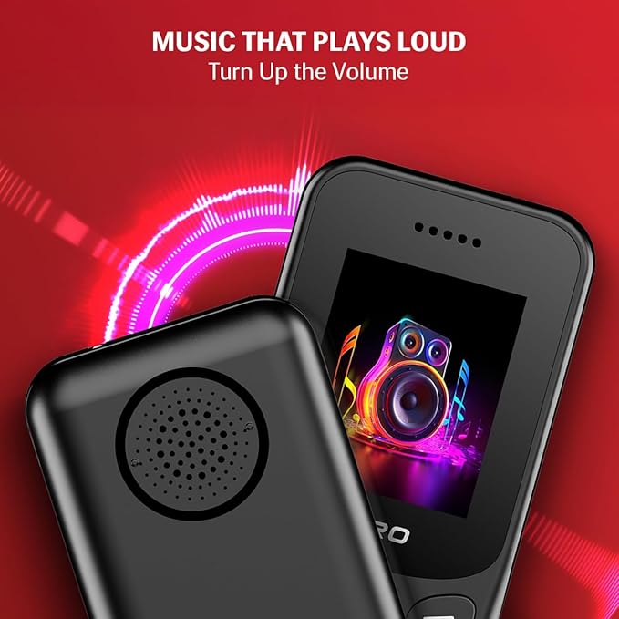 Lava Hero Shakti 2026 Dual Sim Keypad Mobile Phone (with Vibration Alert) | 1.8" Display | Super Saving Battery Mode | Stylish Design | Number Talker | (Black)| Type-C