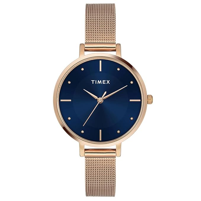 TIMEX Analog Watch for Women with Round Dial & Water Resistant Women's Wrist Watches