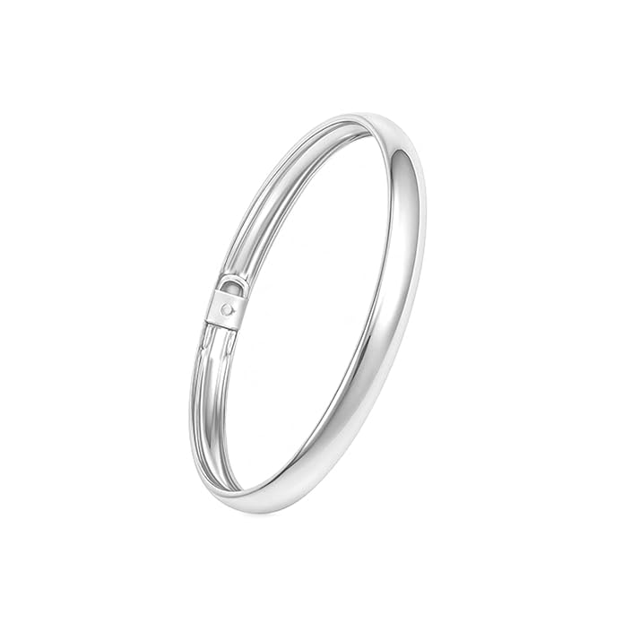 TRUESILVER ACPL 925 Sterling Silver BIS Hallmarked Designer Bangel Bracelet for Women | Jewellery Gift for Anniversary Wedding Birthday