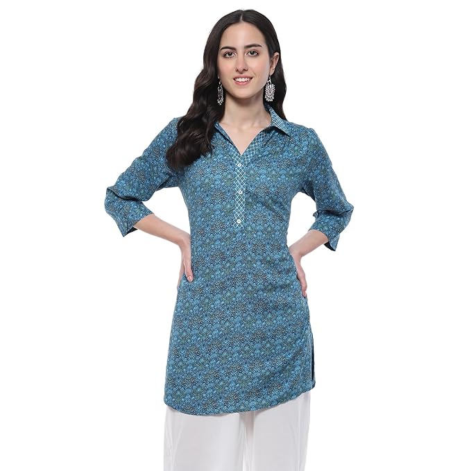 BIBA Women Floral Printed Straight Kurti