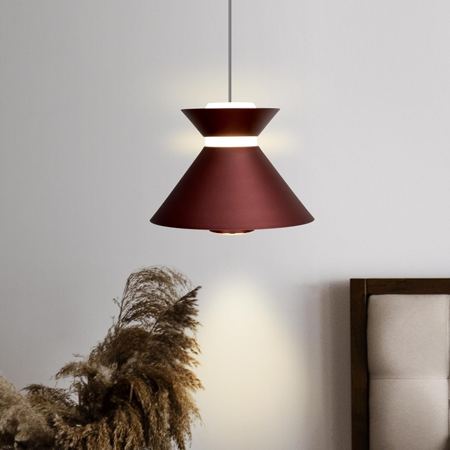 Smartway® Carrina 10W LED Pendant Hanging Ceiling Light | Modern Hourglass Rose Gold Hanging Lamp for Living Room, Bedroom, Dining & Office | Natural White Decorative Pendant Light | 1-Year Warranty
