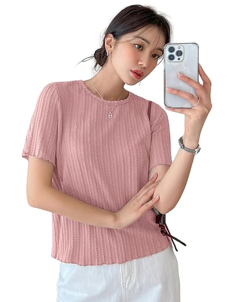 GRECIILOOKS Women's Poly Cotton Regular Fit Crop Top, Loose Fit Oversized Shirts & Stylish Korean Tank Tops for Summer Wear (Available in Plus Size)