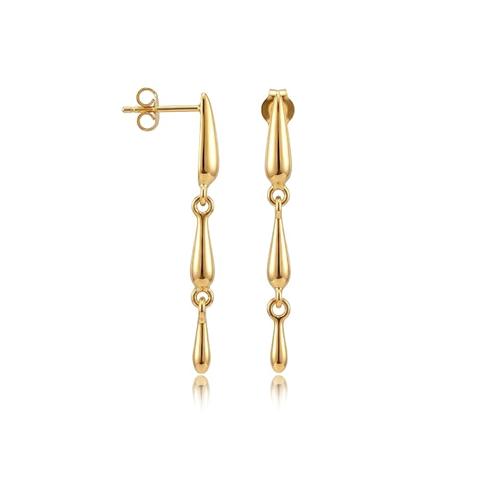 TRUESILVER ACPL 925 Sterling Silver Drop Dangle Earrings for Women | BIS Hallmarked Silver Dangler Earrings Jewelry