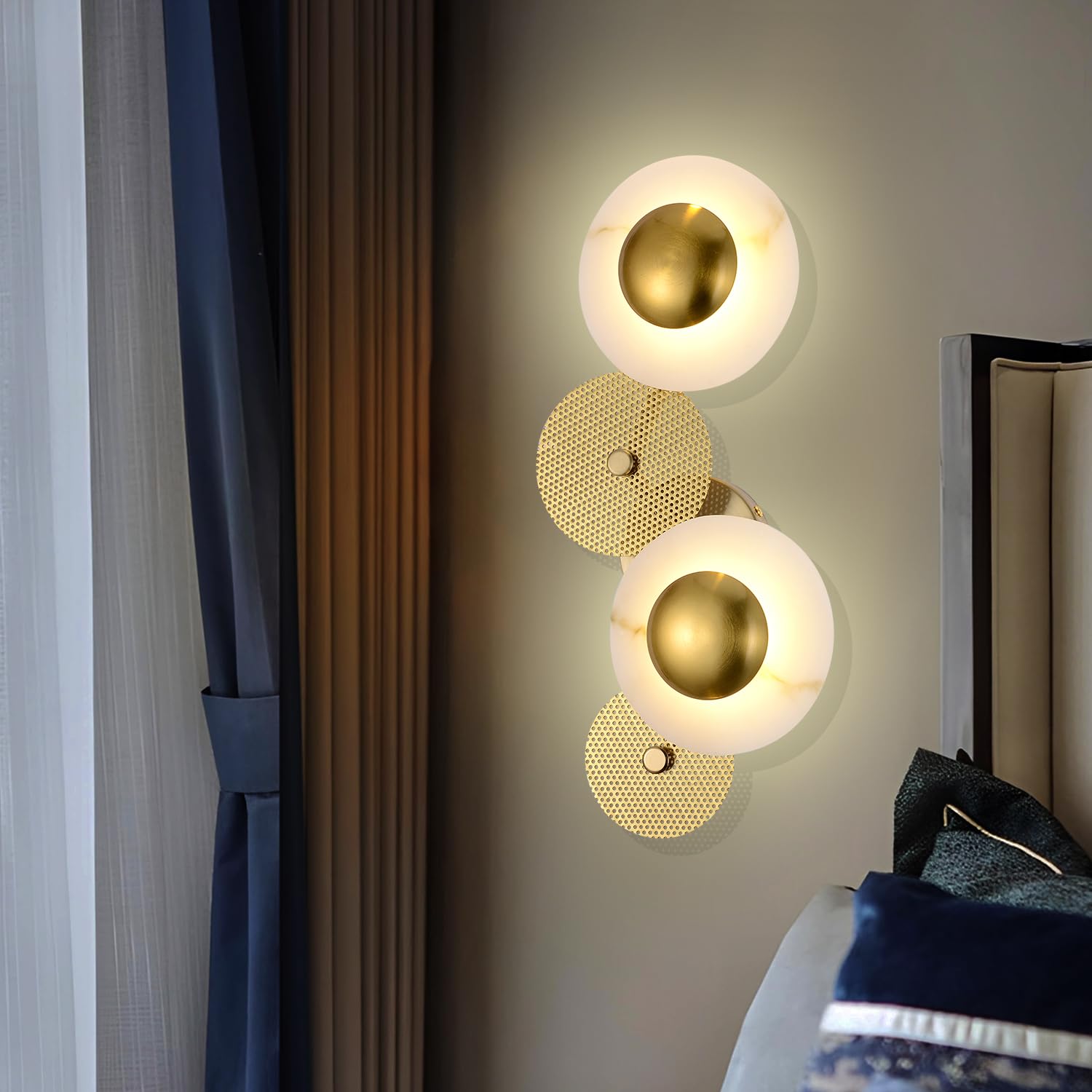 Smartway® Facile 10 Watt Designer Wall Lamp | Modern Multi-Disc LED Wall Light | 3 Color Modes (Warm, Natural & Cool White) | Decorative Wall Lamp for Living Room, Bedroom & Indoor Home Décor