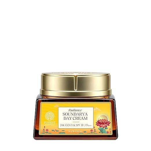 Forest Essentials Bestselling Soundarya Radiance Day Cream with 24K Gold & SPF 30 PA++ | Anti Ageing Moisturiser for Glowing Skin | For all skin types