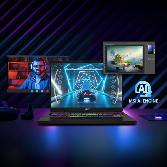 MSI Crosshair 16, Intel Series 2 Core Ultra 9 275HX, 41cm QHD+ 240Hz Gaming Laptop (16GB/1TB NVMe SSD/Windows 11 Home/NVIDIA GeForce RTX 5070, GDDR7 8GB/Cosmos Gray/2.5Kg) D2XWGKG-065IN