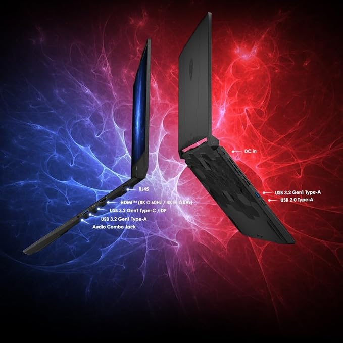 MSI Katana 15, Intel 13th Gen. i7-13620H, 40CM FHD 144Hz Gaming Laptop (16GB/1TB NVMe SSD/Windows 11 Home/NVIDIA GeForce RTX 4050, GDDR6 6GB/Black/2.5Kg) B13VEK-2432IN