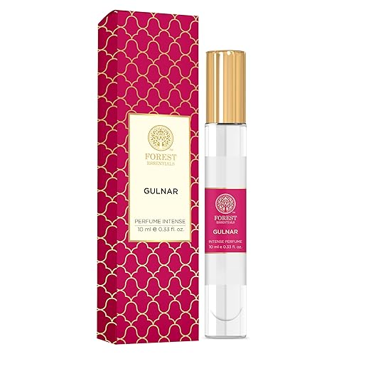 Forest Essentials Intense Perfume Gulnar | Rose & Carnation Flower Perfume | Lasts Through the Day