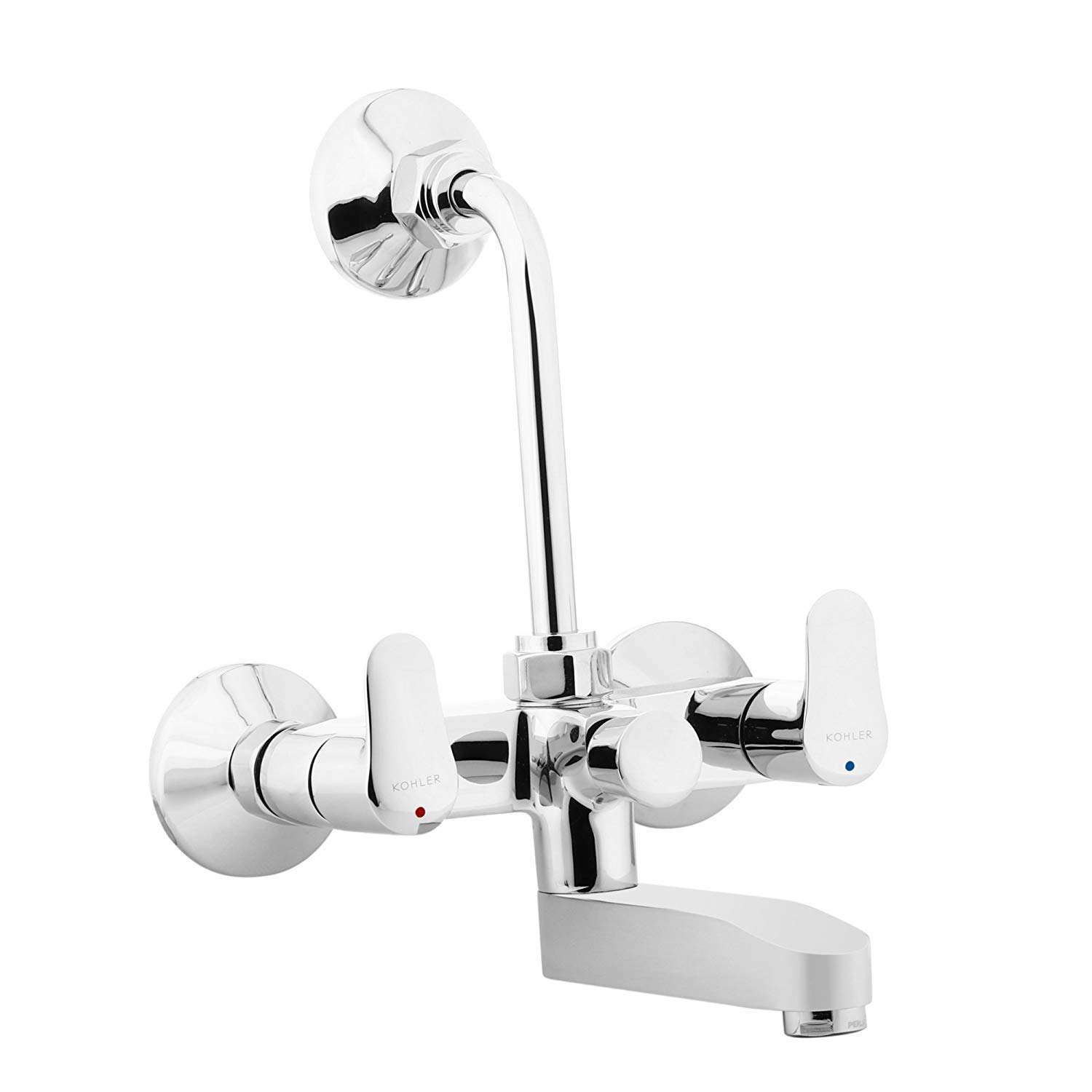 Kohler July Chrome Polished 4 Way Bath and Shower Without Diverter for Handshower (Silver)