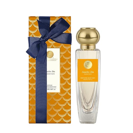 Forest Essentials Body Mist Sunehre Din | Refreshing Floral Fragrance with Essential Oils | Aromatic Body Mist