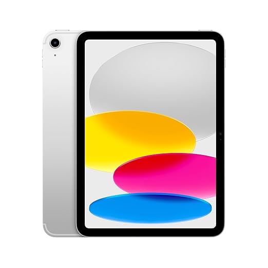 Apple iPad 11″: A16 chip, 27.69 cm (11″) Model, Liquid Retina Display, 128GB, Wi-Fi 6 + 5G Cellular, 12MP Front/12MP Back Camera, Touch ID, All-Day Battery Life — Silver