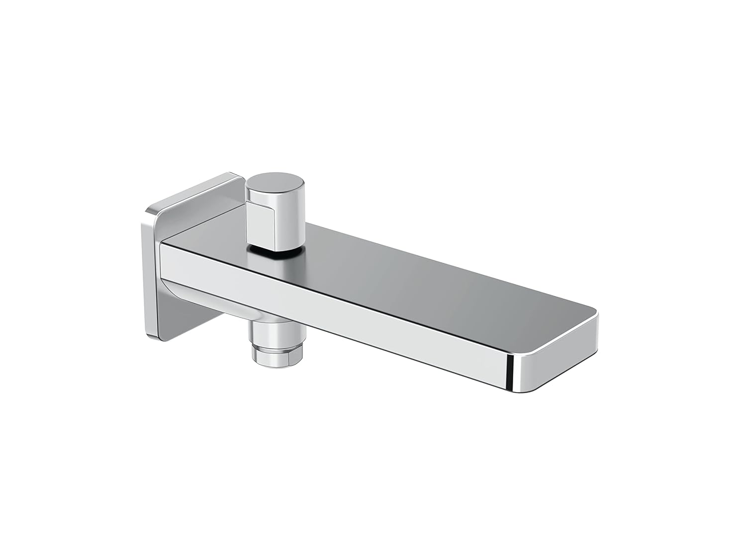 Kohler Parallel Bath Spout with Diverter | Wall-Mount Tub Filler | High Flow Water Tap | Durable Metal Construction | Modern Square Profile | 23511IN-CP | Polished Chrome Finish | 10 Year Warranty