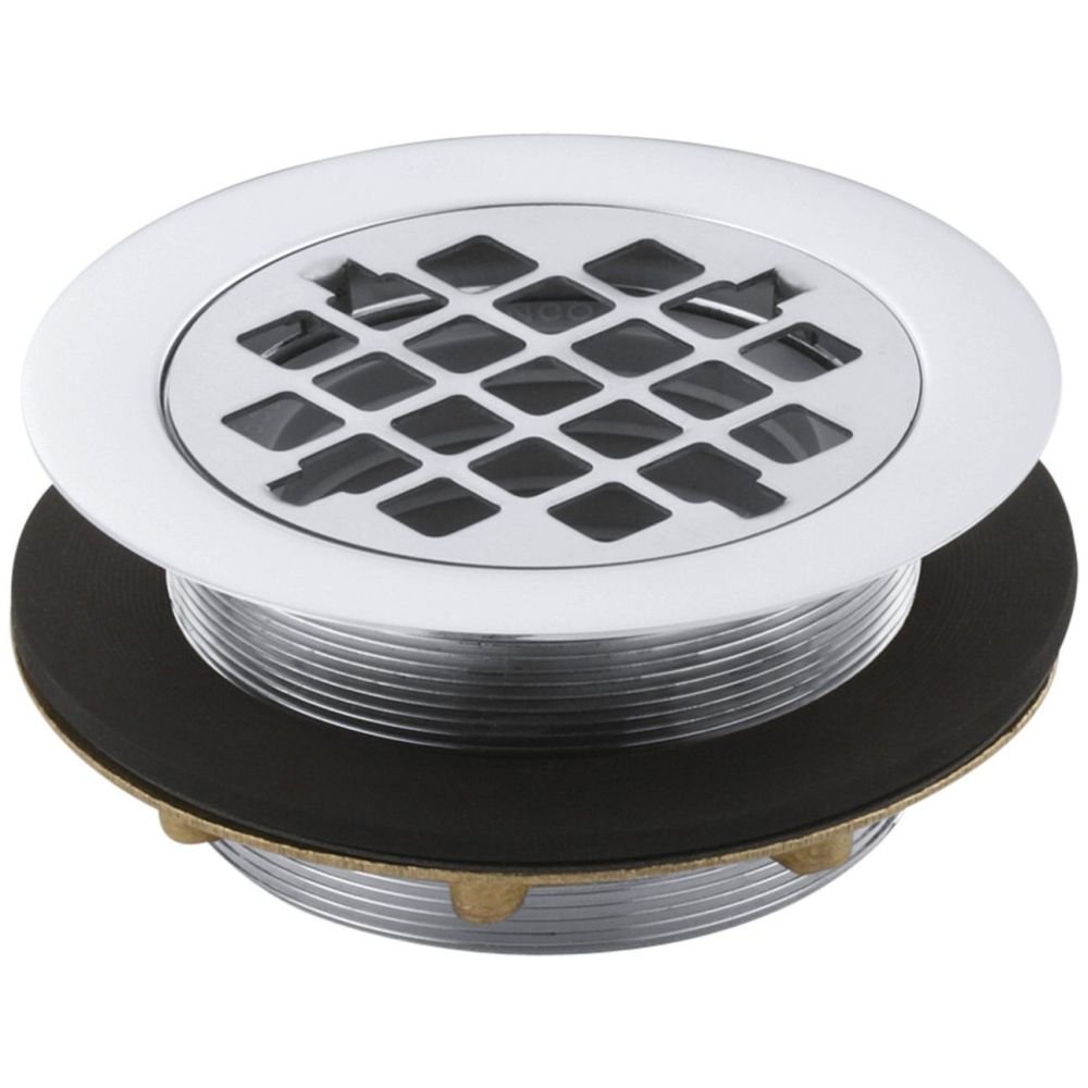 KOHLER K-9132-CP Shower Drain, Polished Chrome