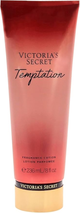 Victoria’s Secret Temptation Fragrance Body Lotion 236ml – Juicy Apple & Saguaro Flower Scent, 24H Hydration, Fast Absorbing Non-Greasy Moisturizer for Women, Daily Nourishing Skin Care Lotion