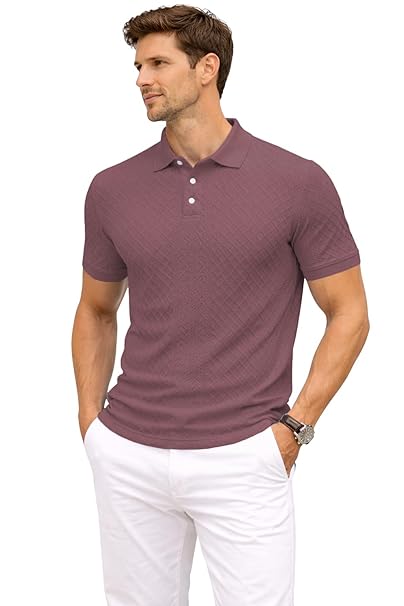 TOPLOT Men's Polo T Shirt | Half Sleeve Design | Comfortable Fit Wear | Stylish Casual Look | Breathable Feel |Modern Style | Easy Movement | Casual & Everyday Wear (5244)