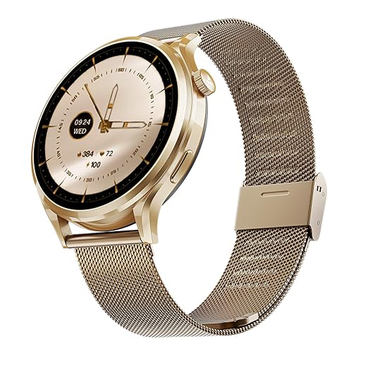Boat Lunar Discovery Pro, 1.39" Display, Premium Metal Build, Round Dial, Emergency SOS, Functional Crown, Multiple Sports Modes, HR,SpO2 & Sleep Tracking, Smart Watch for Men & Women (Rose Gold)