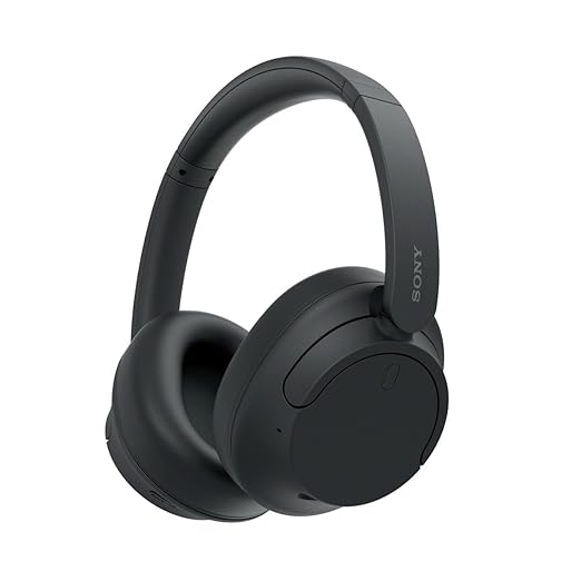 Sony WH-CH520 Wireless Bluetooth Headphones On Ear with Mic, Up to 50Hrs Battery, Quick Charge, DSEE Upscale, Multipoint Connectivity, Voice Assistant, Customized EQ-Black