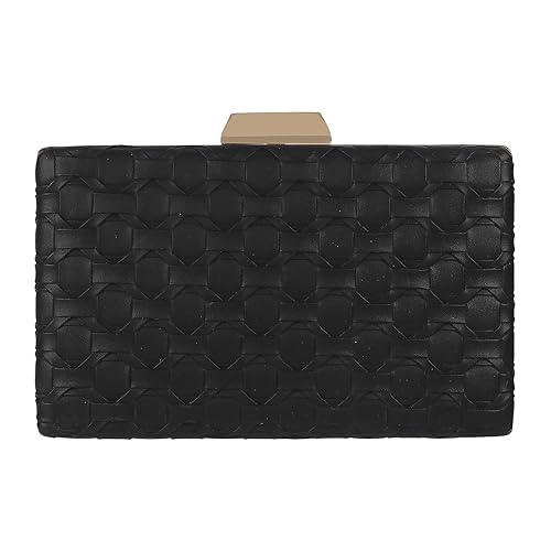 Mochi Faux Leather Secure Button Closure Casual Clutch For Women