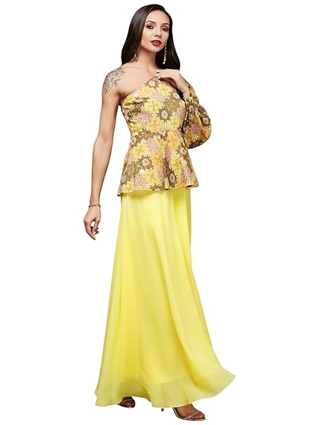 Miss Chase Women's Choker Neck Sleeveless Pleated Regular Jumpsuit