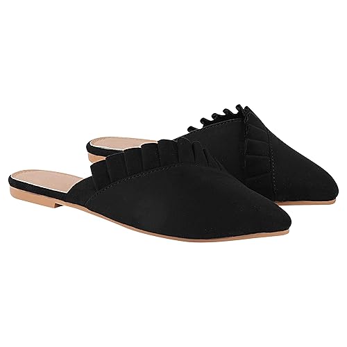 Shoetopia Womens Bantu-Frill_2a Mule