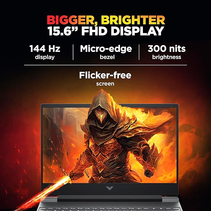 HP Victus, 13th Gen Intel Core i5-13420H, 6GB RTX 3050, 16GB DDR4(Upgradeable) 512GB SSD, FHD, 144Hz, 300 nits, IPS, 15.6''/39.6cm, Win11, M365* Office24, Mica Silver, 2.3kg, fa2700TX, Gaming Laptop