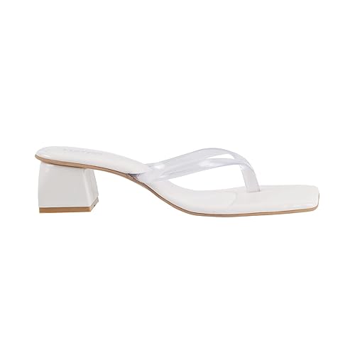 Metro Women Block Heel Fashion Slip-on Sandal