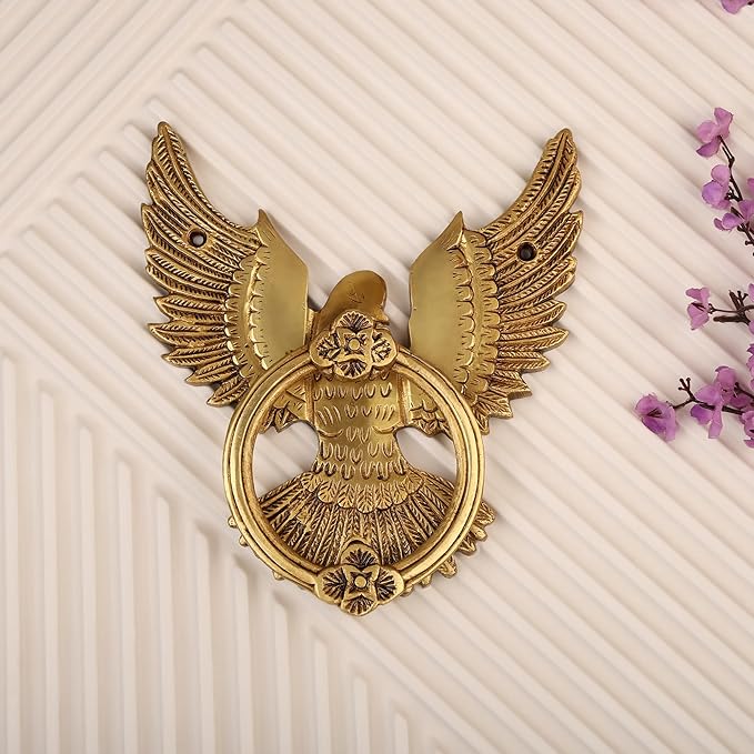 Brass Eagle Door Knock for Main Door | Antique Finish | Standard Size | Elegant Home Entrance Décor | Durable & Stylish Front Door Accessory | Pack of 1