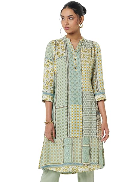 BIBA Women Biba Women Rayon Straight Kurta