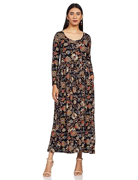 BIBA Women Viscose Straight Printed Dress