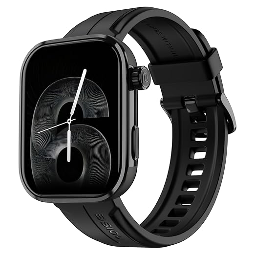 Noise Pro 6 Max Smart Watch:Intelligent AI, Endless AI Watch Faces, AI Companion, 1.96” AMOLED, Stainless Steel Build, Built-in GPS, 5 ATM, EN2 Processor, for iOS & Android(Jet Black)