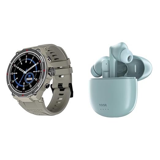 Noise Force Rugged & Sporty 1.32" Bluetooth Calling Smart Watch, 550 NITS, 7 Days Battery, AI Voice